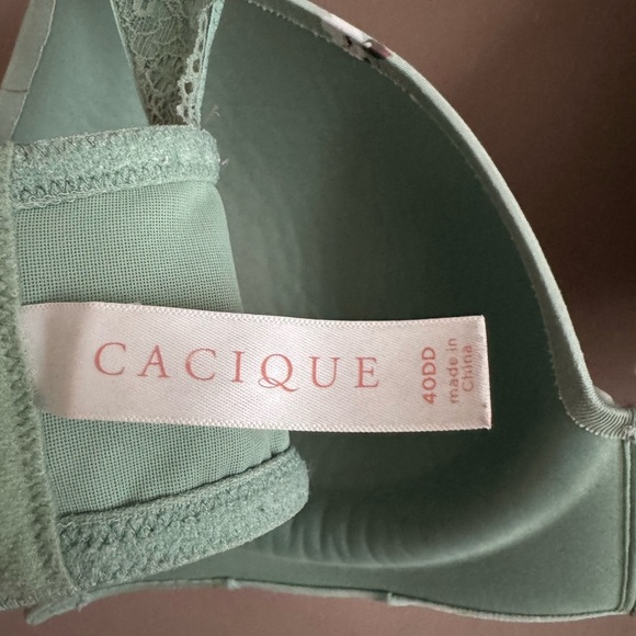 Cacique Mint Green Floral Lace Bra - Picture 4 of 9